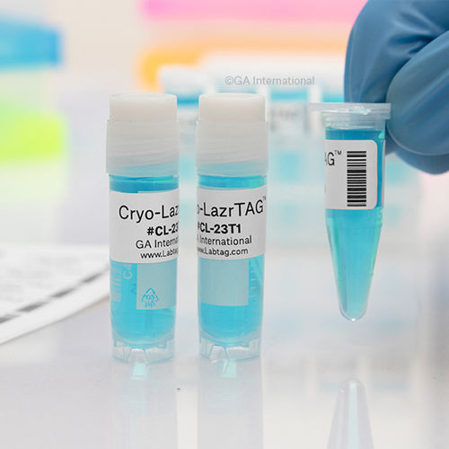 Etiqueta para tubos - Cryo-LazrTAG™  - GA International - para microplacas / para matraces / para cajas criogénicas