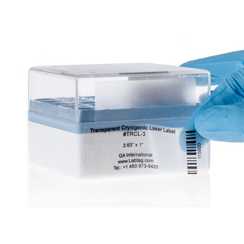 Etiqueta para tubos criógenos - Cryo-LazrTAG™  - GA International - para tubos de microcentrífuga / para tubos PCR / para cajas criogénicas