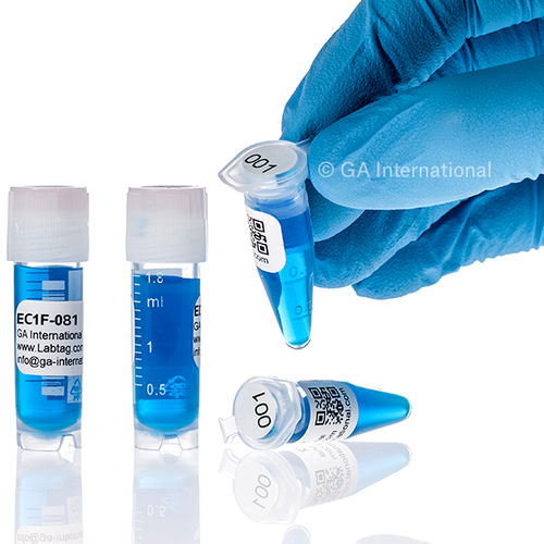 Etiqueta para tubos criógenos - Cryo DTermo™ - GA International - para frascos / para cajas criogénicas / para cajas de congelación