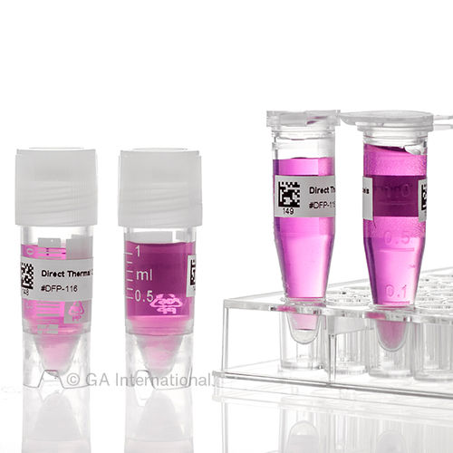 Etiqueta para tubos - Cryo-DirectTAG™ - GA International - para cajas criogénicas / de ultracongelación / criogénica