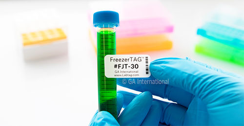 Etiqueta para tubos - Permanent FreezerTAG™ - GA International - para frascos / para microplacas / para cajas de congelación