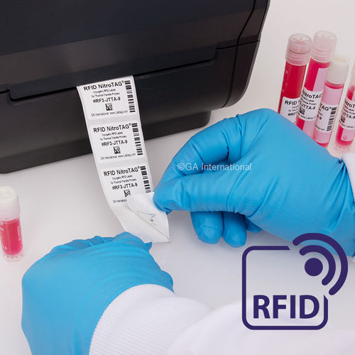 Etiqueta para tubos criógenos - NitroTAG® - GA International - criogénica / RFID