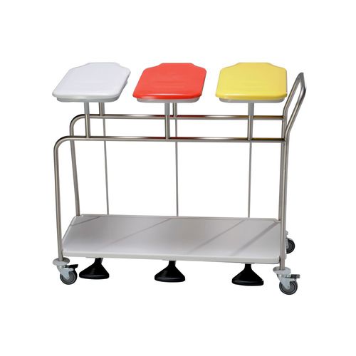 Carro para bolsas para ropa sucia - AXLBC3CP/H - MECHIN - de transporte / con puerta / 3 bolsas