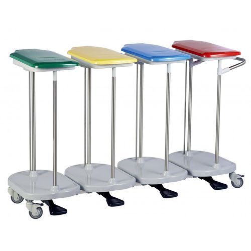 Carro para bolsas para ropa sucia - LBC4CPNM - MECHIN - de hospital / de transporte / 4 bolsas