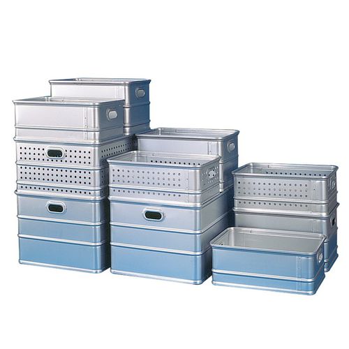 Canasta de aluminio - 205 series - MECHIN - con tapa