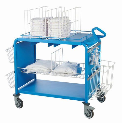 Carro médico - NUR1 series - MECHIN - de cambio / para cuidados / con bandejas