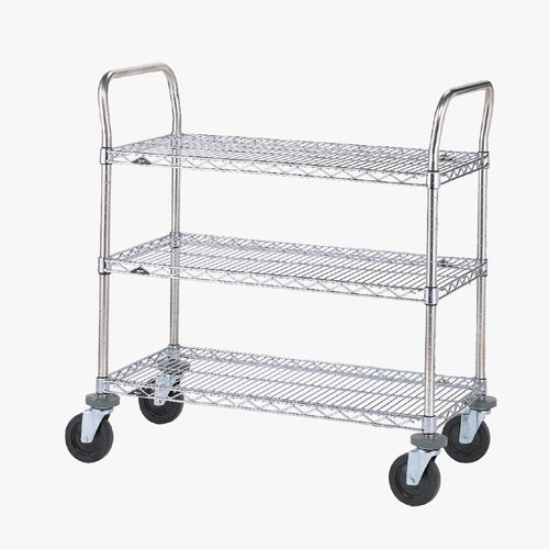 Carro para cuidados - DI0076 - MECHIN - de aluminio / de aluminio anodizado / 3 bandejas