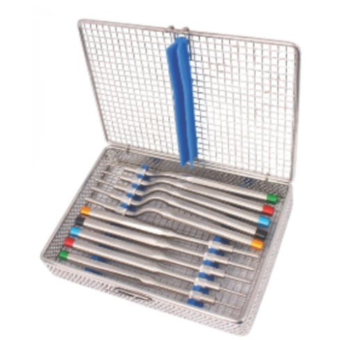 Kit de osteótomos cóncavo - 22-107-085 - Lorien Industries - para odontología / de acero inoxidable
