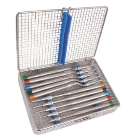 Kit de osteótomos esterilizable - 22-107-096 - Lorien Industries - para odontología / de acero inoxidable