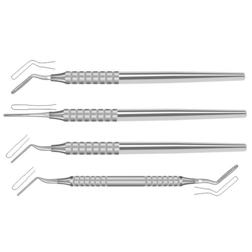 Kit de periotomos curvo - 21-104-00X/21-104-0XX - Lorien Industries - recto / de acero inoxidable