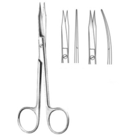 Tijera para odontología - 02-06-009/010 (Cvd/Str) 13cm - Lorien Industries - de disección / de cirugía / de Goldman-Fox