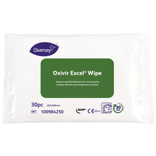 Toallita limpiadora para suelos y superficies - OXIVIR EXCEL WIPES - DIVERSEY - lote de 30