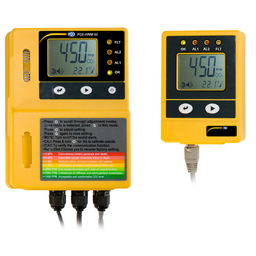 Tester de dióxido de carbono - PCE-WMM 50 - PCE Ibérica S.L. - de laboratorio / para la calidad del aire interior / de pared