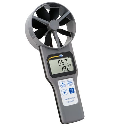 Flujómetro de aire - PCE-VA 20 - PCE Ibérica S.L. - para hospitales / con indicador digital / portátil