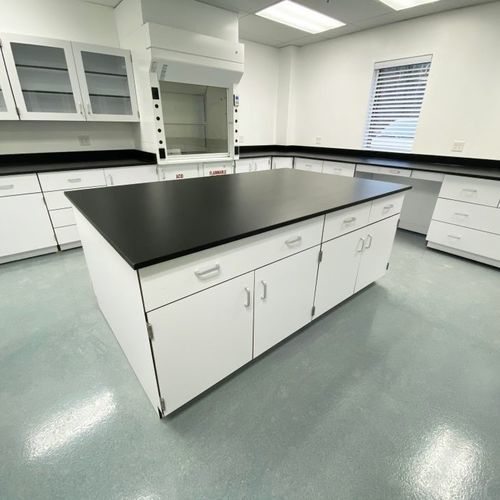 Armario para mesa de laboratorio - Mott Manufacturing - de laboratorio / blanco / 1 cajón