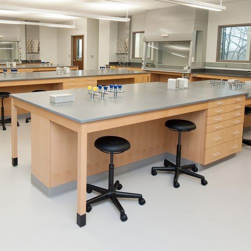 Plataforma de trabajo de laboratorio - Mott Manufacturing - con cajón / con fregadero / con puerta