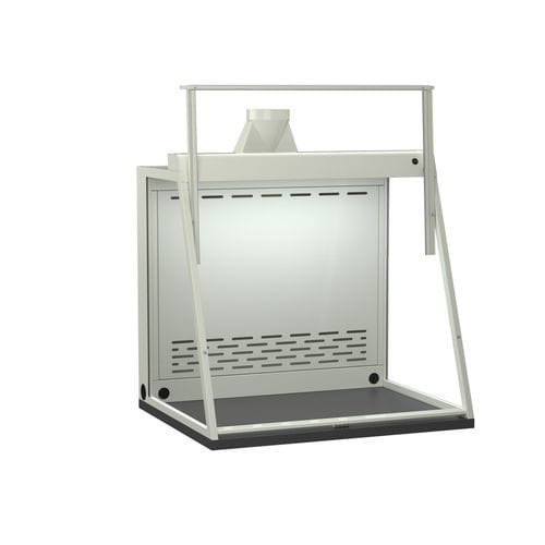 Campana de escape - Mott Manufacturing - de laboratorio / con alero / de acero inoxidable