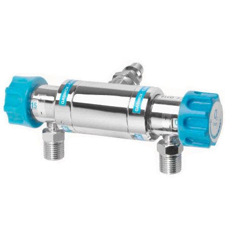 Flujómetro doble - G104DB - GASINOX - O2 / de aire / para hospitales