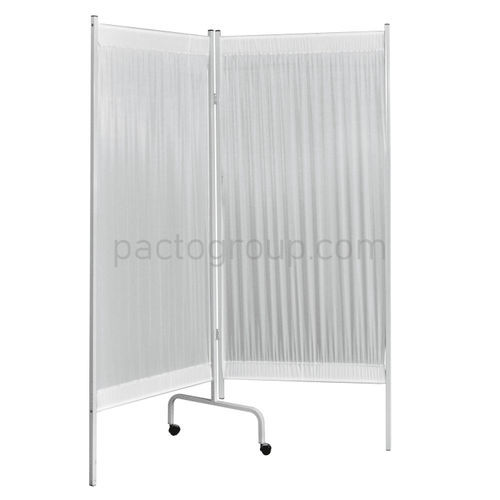 Biombo médico plegable - SHP -2 - Pacto Trade Industrial Group - móvil / 2 paneles / con cortina