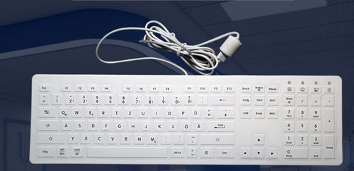 Teclado médico con alfombrilla táctil - SK10801 - Bastron - calculador / de silicona / USB