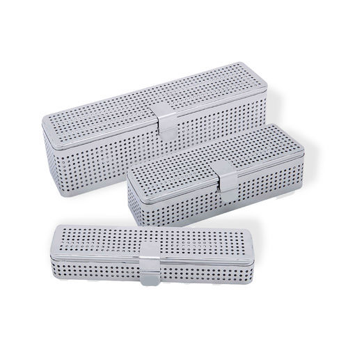 Recipiente de esterilización para instrumental - CIL-012 001 001 - Chaplet International - perforado / de acero inoxidable