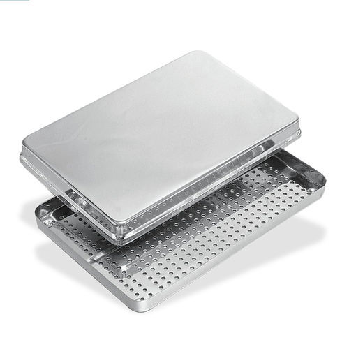 Caja para instrumental dental - CIL-055 001 001 - Chaplet International - para almacenamiento / de acero inoxidable / perforada