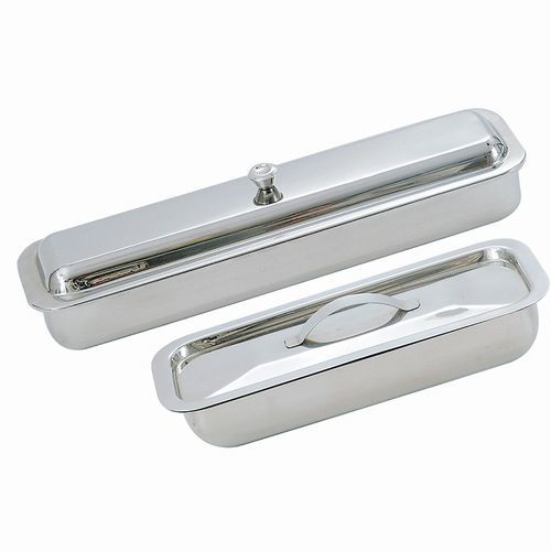 Bandeja para catéteres - CIL-042 001 001 - Chaplet International - para almacenamiento / de acero inoxidable / con tapa