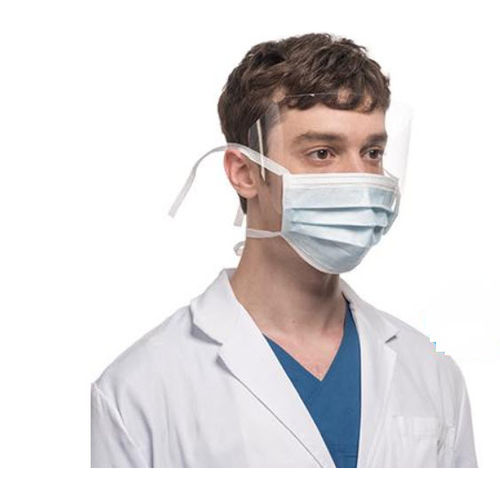 Mascarilla quirúrgica EN14683 - FS3FMBLB25 - Spro Medical Supplies - normas ASTM / de polipropileno / con visera