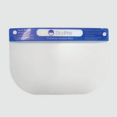 Pantalla facial de polietileno - Spro Medical Supplies - máscara integral / para adulto / pediátrica