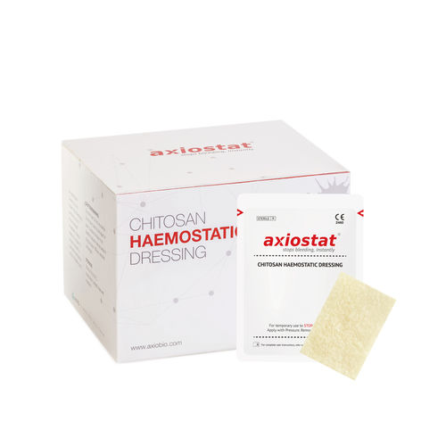 Agente hemostático pad - Axiostat® M85 - Axio Biosolutions - cirugía de las heridas