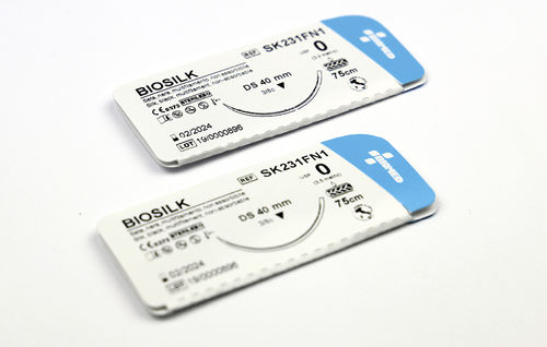 Hilo de sutura no reabsorbible - BIOSILK - Bio Sud Medical Systems - cirugía general / cirugía oftálmica / neurocirugía