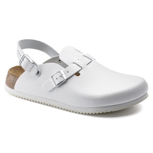 Zueco hospitalario unisex - Kay Soft Footbed - Birkenstock - antideslizante / lavable / blanco