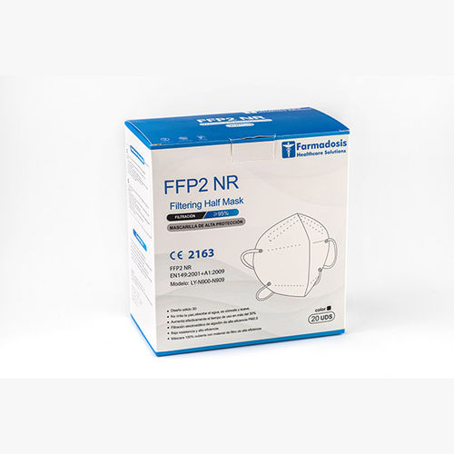 Mascarilla de protección FFP2 - Farmadosis SL - semimáscara / caja de 20 / desechable