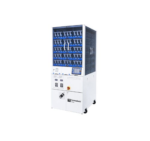 Sistema automatizado de distribución para farmacia - CRETEM WAP-224FS - Farmadosis SL - con ordenador