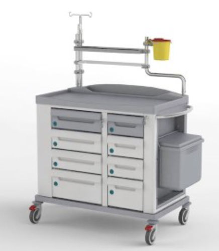 Carro médico - KMED-AN1 - Karrel Health Solutions - de anestesia / para instrumental / para desechos