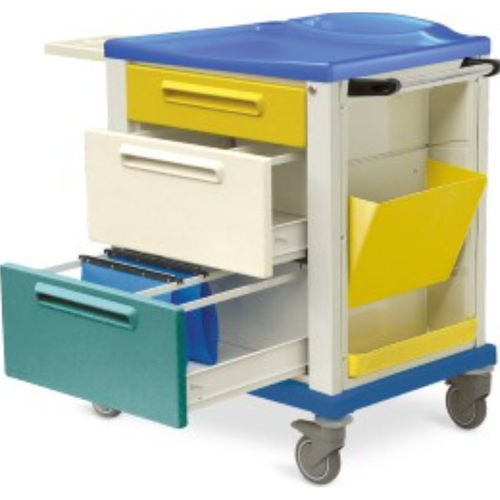 Carro médico - K816171 - Karrel Health Solutions - para historiales médicos / de limpieza / de almacenamiento