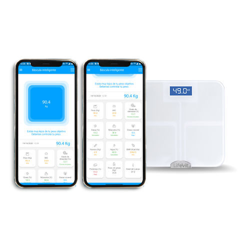 Aplicación para iOS de análisis de composición corporal - LifeVit - médica / para asistencia domiciliaria / de monitorización