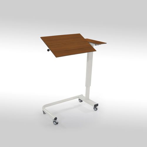 Mesa de cama con accionamiento manual - MIRACH 01 - MEISSA - hidráulica / con ruedas / de altura regulable