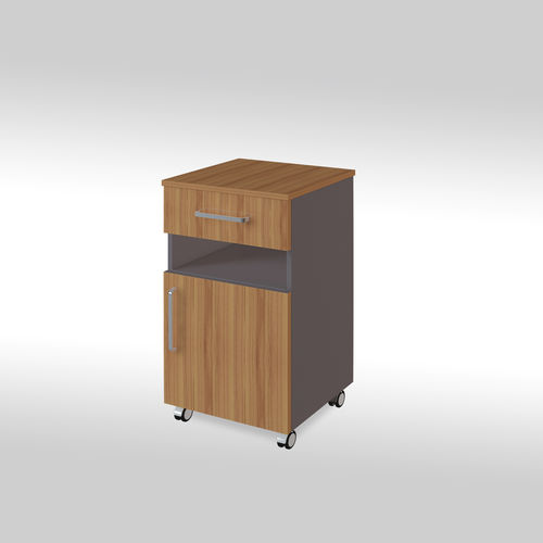 Mesa de cabecera con ruedas - SERA 01 - MEISSA - con compartimentos