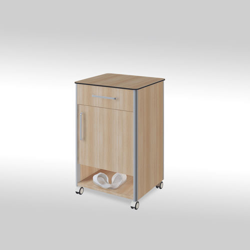 Mesa de cabecera con ruedas - SERA 03 - MEISSA - con cajones / modular
