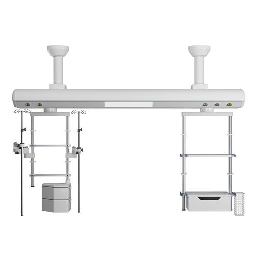 Columna de distribución de techo - T100C - Panalex Medical - para cuidados intensivos / con freno neumático