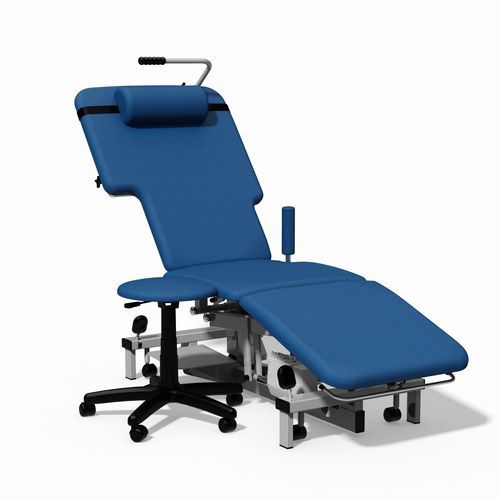 Camilla de exploración para ecocardiografía - 503TEC  - Plinth Medical - eléctrica / de altura variable / con ruedas