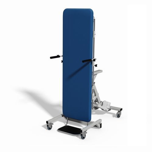 Mesa de verticalización 1 sección - 501 - Plinth Medical - para terapia / eléctrica / con ruedas