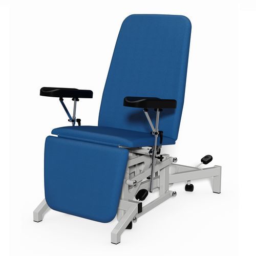 Sillón para extracción de sangre eléctrico - 93BT - Plinth Medical - de 3 secciones / con ruedas / Trendelenburg