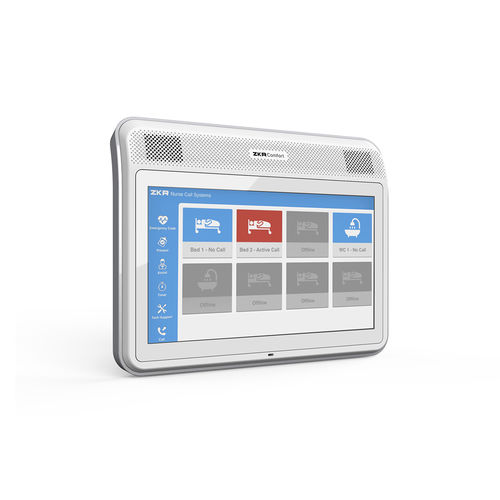 Unidad de control para sistema de llamadas paciente-enfermera - Comfort VoIP - KIRAC BILGI VE ILETISIM TEKNOLJILERI SAN VE TIC A.S. - electrónica / con pantalla táctil