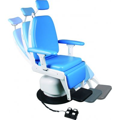 Sillón dental eléctrico - FK-ENT1900D - Tonglu Fuke Medical Instrument - fijo / azul / con altura regulable