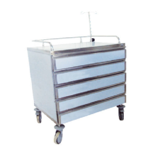 Carro médico - Sté AMEL - de uso general / para transporte / de acero inoxidable