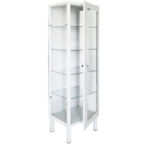Armario de hospital - Sté AMEL - con puerta / de metal / transparente