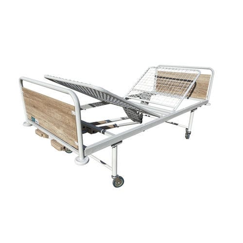 Cama mecánica - A 2 - Sté AMEL - de hospital / de altura fija / con ruedas