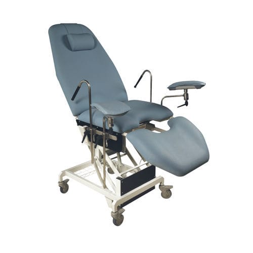Sillón de reconocimiento para urología - Sté AMEL - eléctrico / de altura variable / con respaldo regulable